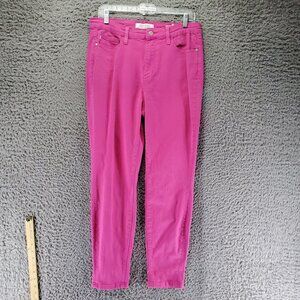 Judy Blue Jeans Womens Size 11/30 Pink Slim Fit Stretch Cotton Blend Denim